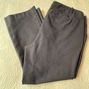 Talbots Cotton blend stretch Black Ankle Pants